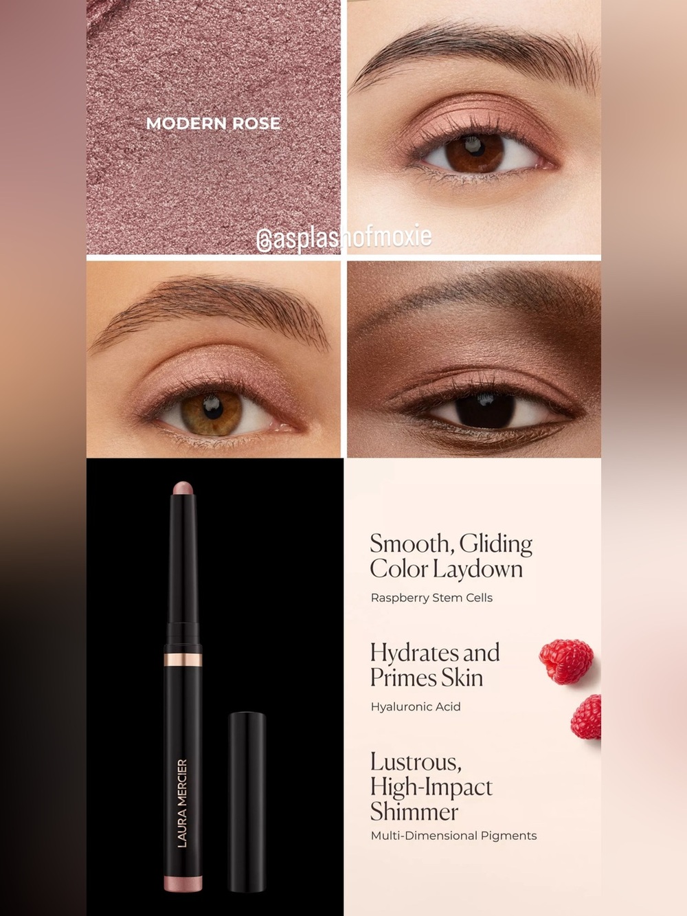Laura Mercier Modern Rose Caviar Stick Eyeshadow Modern Rose